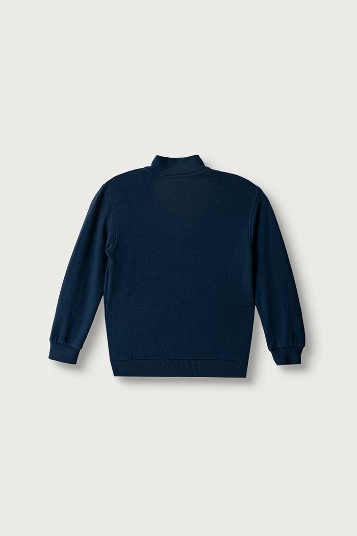 United Colors of Benetton Bluza rozpinana dziecięca bawełniana 3J68C506E.G.Seasonal granatowy AW26