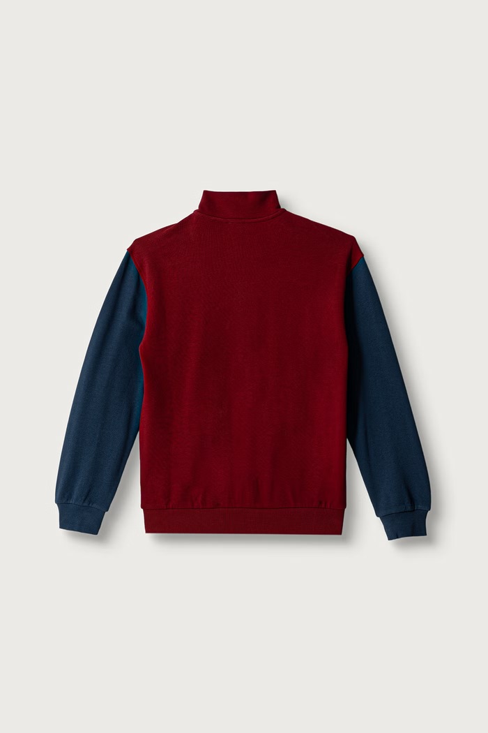 United Colors of Benetton Bluza rozpinana dziecięca bawełniana 3J68C506E.G.Seasonal bordowy AW26