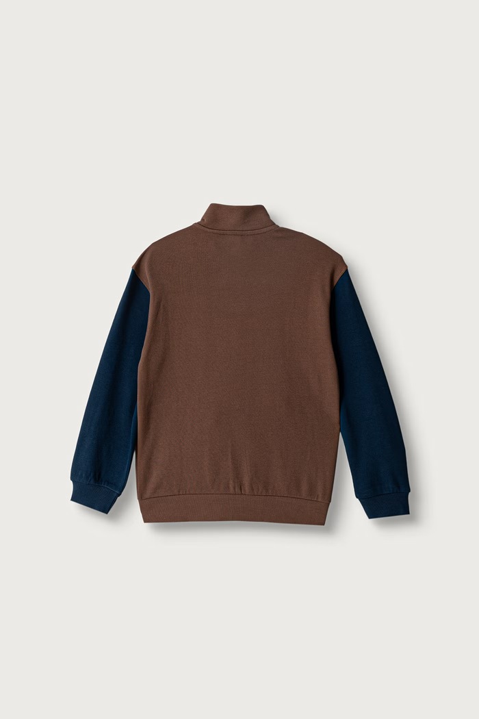 United Colors of Benetton Bluza rozpinana dziecięca bawełniana 3J68C506E.G.Seasonal brązowy AW26