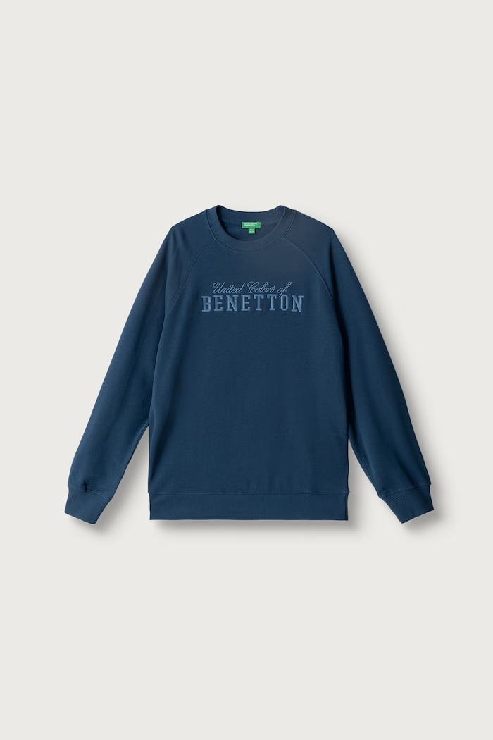United Colors of Benetton Bluza dziecięca bawełniana granatowy 3J68C10UC.G.Seasonal