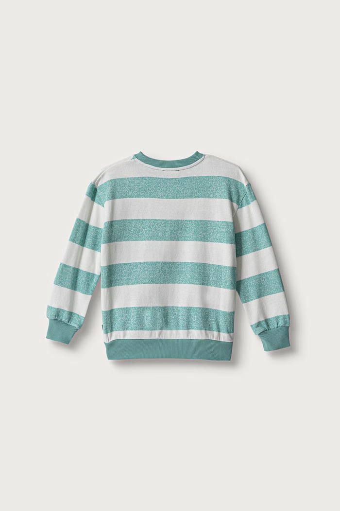United Colors of Benetton Dukserica za djecu s pamukom 331PC10SY.G.Reproposal tirkizna AW26