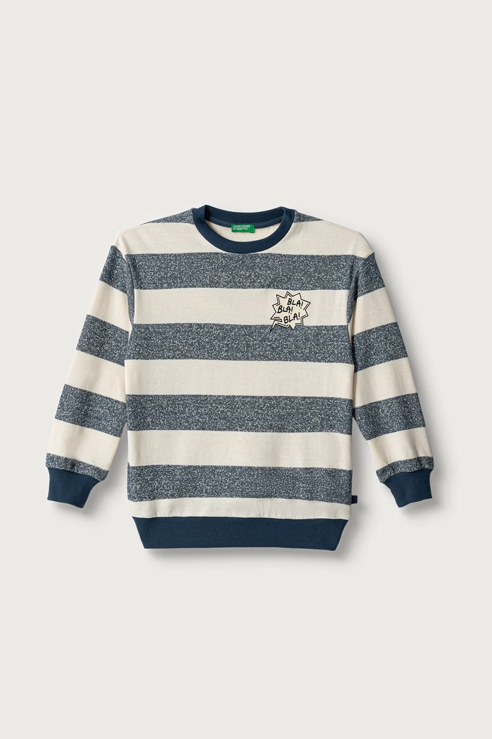 United Colors of Benetton Pulover otroški z bombažem siva 331PC10SY.G.Reproposal