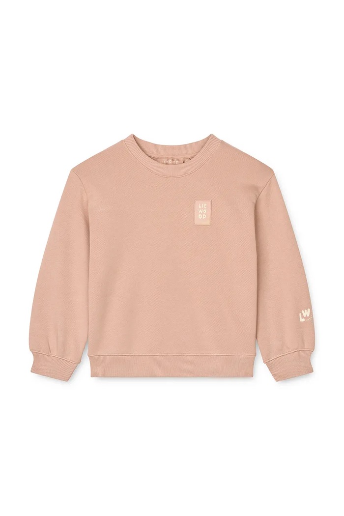 Liewood Bluza dziecięca bawełniana Ridley Sweatshirt LW20778.9BY2 różowy AW26