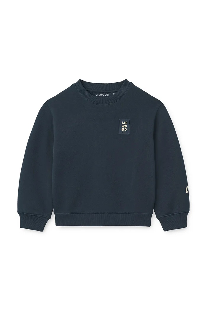 Liewood Bluza dziecięca bawełniana Ridley Sweatshirt LW20778.9BY2 granatowy AW26