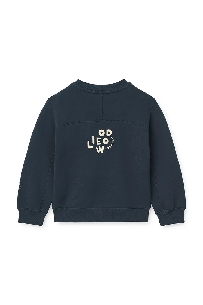 Chłopiec Liewood Bluza dziecięca bawełniana Ridley Sweatshirt LW20778.9BY2 granatowy