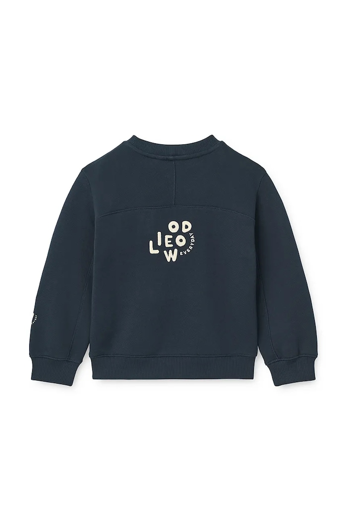 Chłopiec Liewood Bluza dziecięca bawełniana Ridley Sweatshirt LW20778.9BY2 granatowy