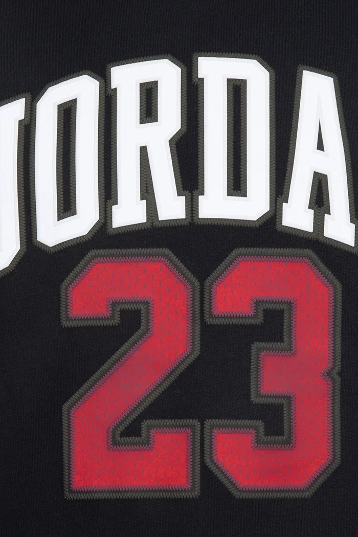 Bluza z kapturem dziecięca z bawełną Jordan 95C479 czarny