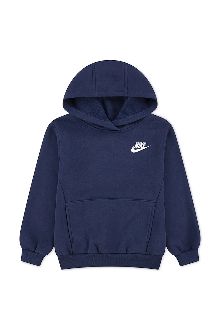 Nike Bluza z kapturem dziecięca z bawełną 86L088 granatowy AW26