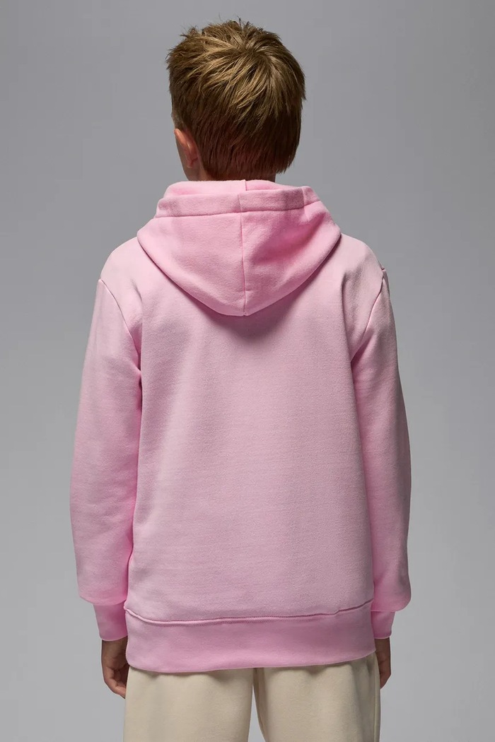 Bluza z kapturem dziecięca z bawełną Jordan 45C479 różowy