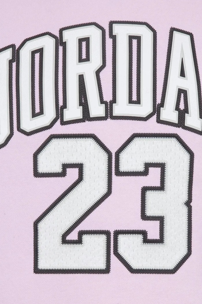 Μπλούζα με κουκούλα παιδική βαμβακερή Jordan 45C479 ροζ