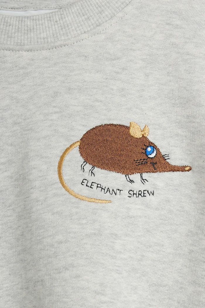 Chłopiec Mini Rodini Bluza dziecięca bawełniana Elephant 26720130 szary