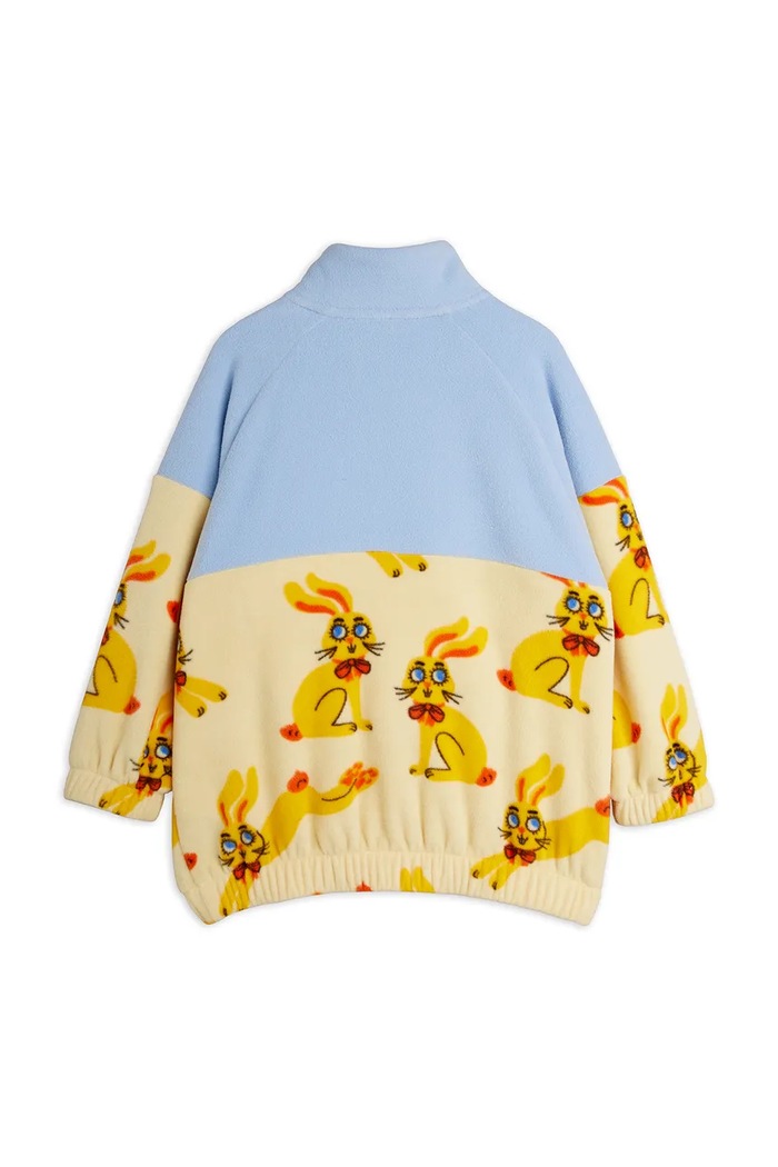 Chłopiec Mini Rodini Bluza polarowa dziecięca Rabbits 26710124 żółty