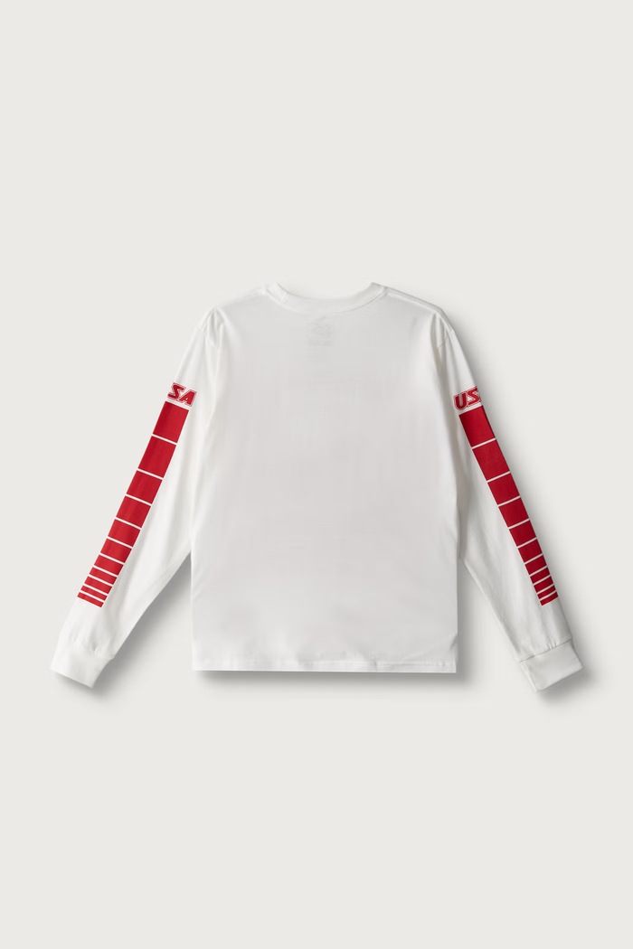 Vans Longsleeve dziecięcy bawełniany Fast Terrain LS Tee VN000WGCWHT1 biały AW26