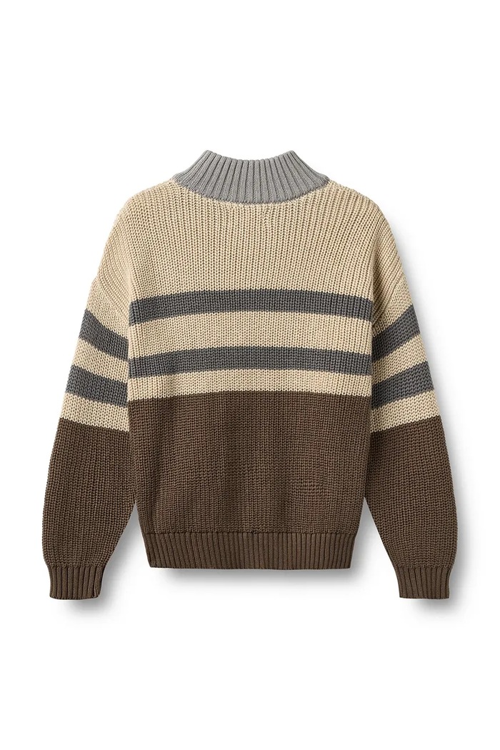 Wheat Sweter dziecięcy bawełniany 2537.560.GOTS beżowy AW26