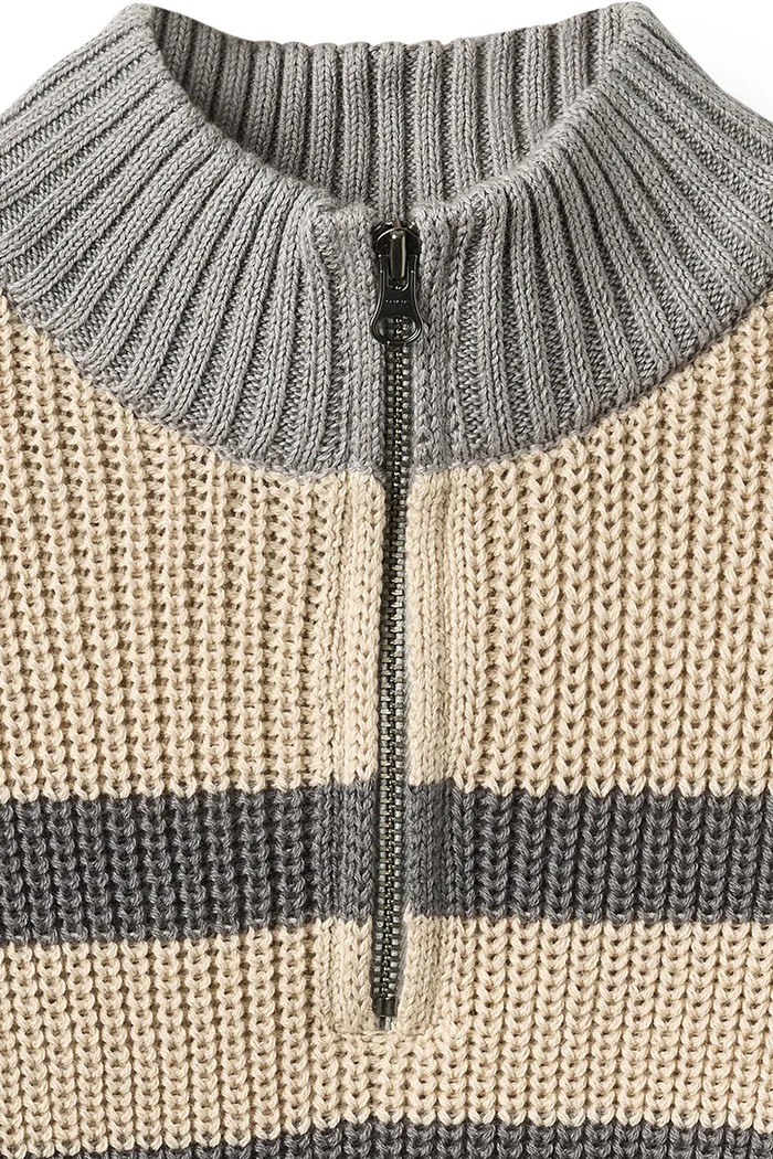 Chłopiec Wheat Sweter dziecięcy bawełniany 2537.560.GOTS beżowy