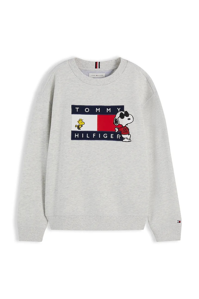 Tommy Hilfiger bluza dziecięca bawełniana KS0KS00764.128.176.9BY2 szary AW26