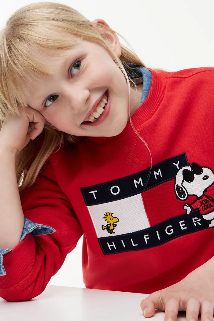Tommy Hilfiger bluza dziecięca bawełniana czerwony KS0KS00764.74.122.9BY2