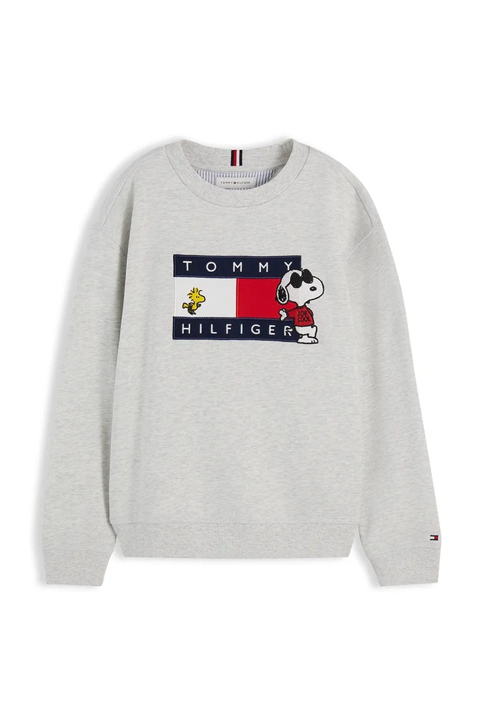 Tommy Hilfiger bluza dziecięca bawełniana KS0KS00764.74.122.9BY2 szary AW26