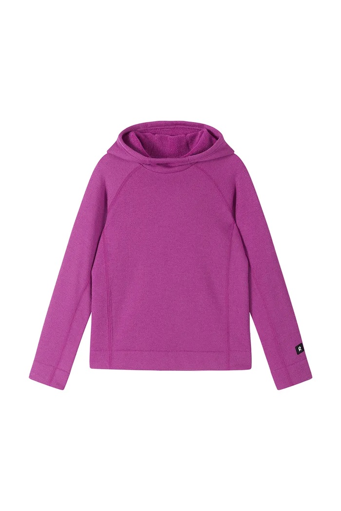 Reima Bluza z kapturem dziecięca z wełną Viluvek 5200501A.9BY2 różowy AW26