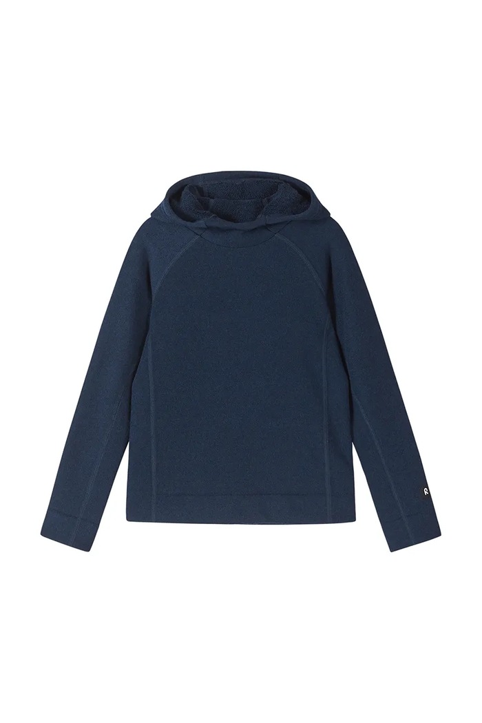 Reima Bluza z kapturem dziecięca z wełną Viluvek 5200501A.9BY2 granatowy AW26