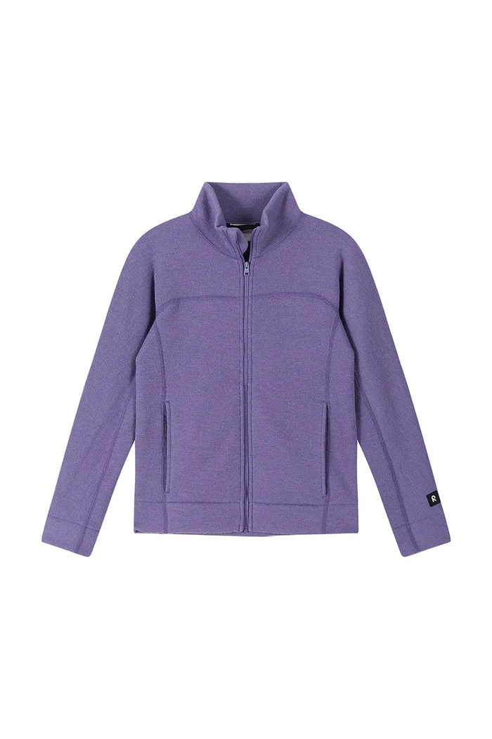 Reima Bluza rozpinana dziecięca z wełną Villamo 5200500A.9BY2 fioletowy AW26
