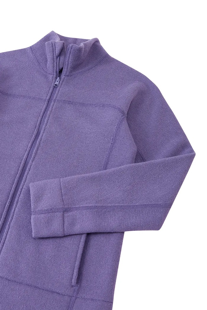 Bluza rozpinana dziecięca z wełną Villamo Reima 5200500A.9BY2 fioletowy