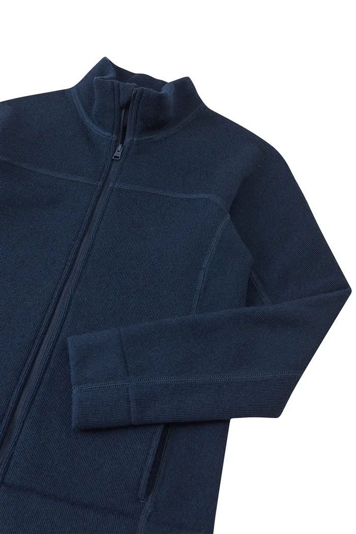 Bluza rozpinana dziecięca z wełną Villamo Reima 5200500A.9BY2 granatowy