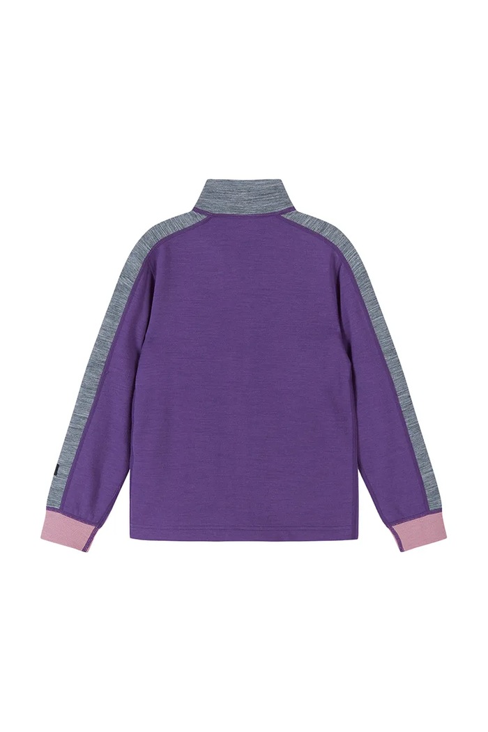 Chłopiec Reima Bluza rozpinana dziecięca z wełną merino Merin 5200388B.9BY2 fioletowy