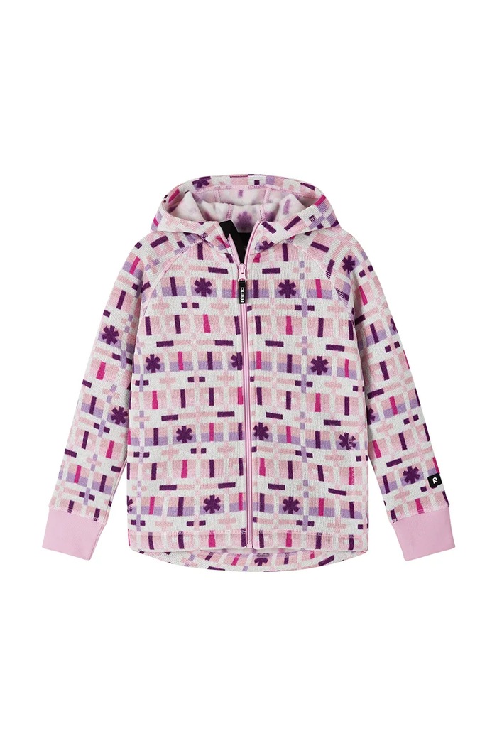 Reima Bluza rozpinana z kapturem dziecięca Northern 5200044A.9BY2 różowy AW26