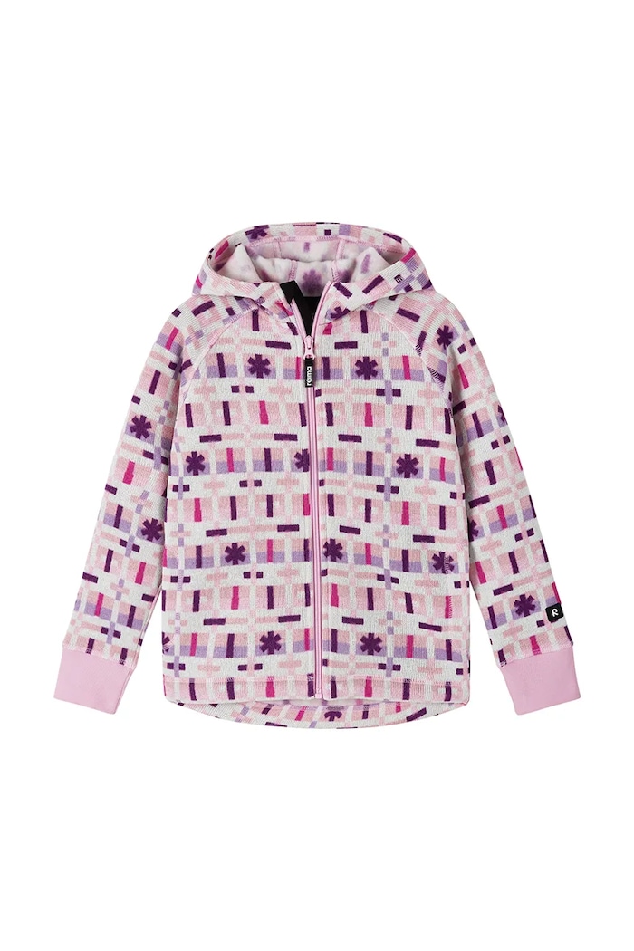 Reima Bluza rozpinana z kapturem dziecięca Northern 5200044A.9BY2 różowy AW26