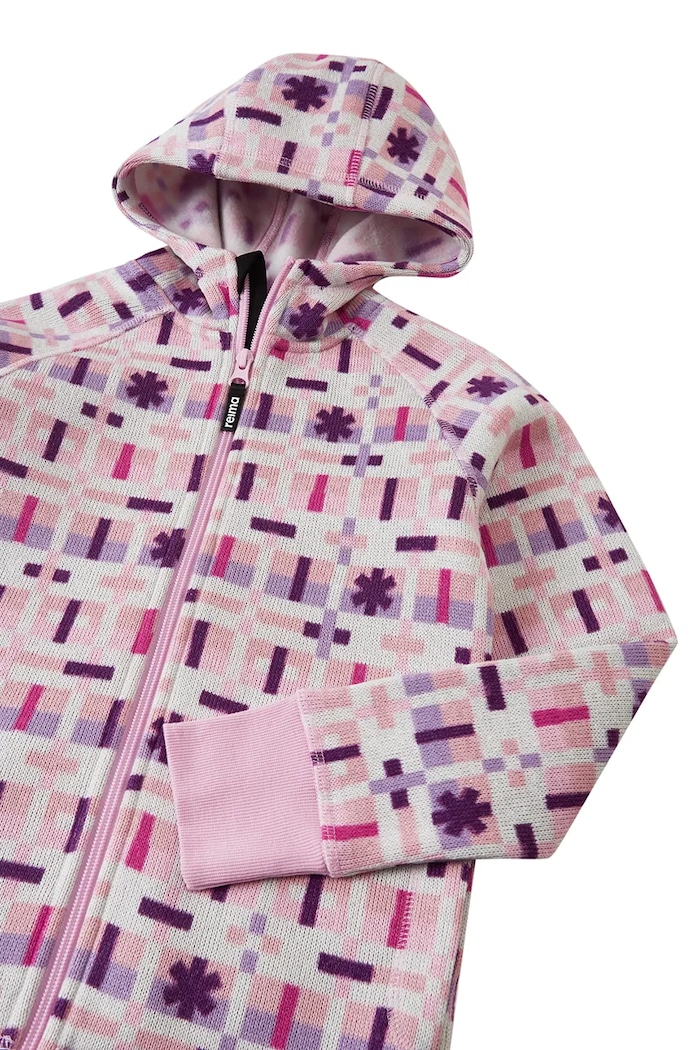 Bluza rozpinana z kapturem dziecięca Northern Reima 5200044A.9BY2 różowy