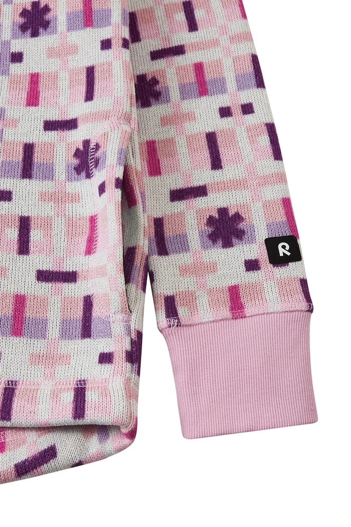 Bluza rozpinana z kapturem dziecięca Northern Reima różowy 5200044A.9BY2