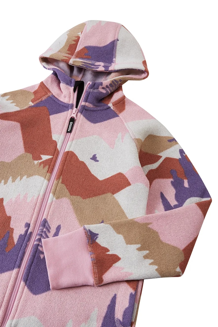 Bluza rozpinana z kapturem dziecięca Northern Reima 5200044A.9BY2 różowy