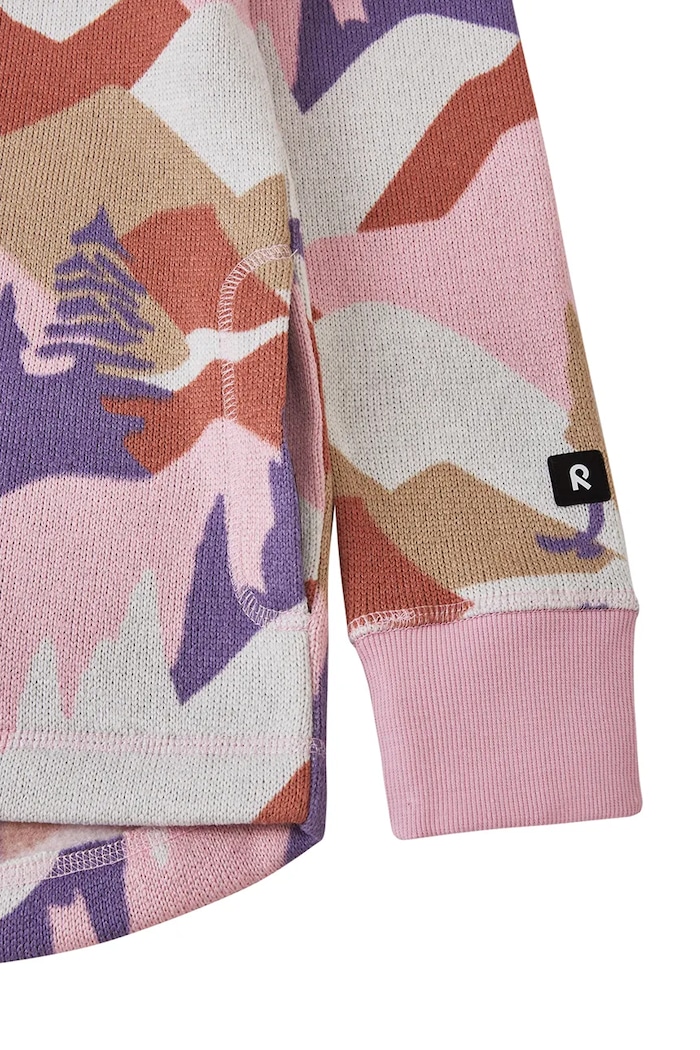 Bluza rozpinana z kapturem dziecięca Northern Reima różowy 5200044A.9BY2