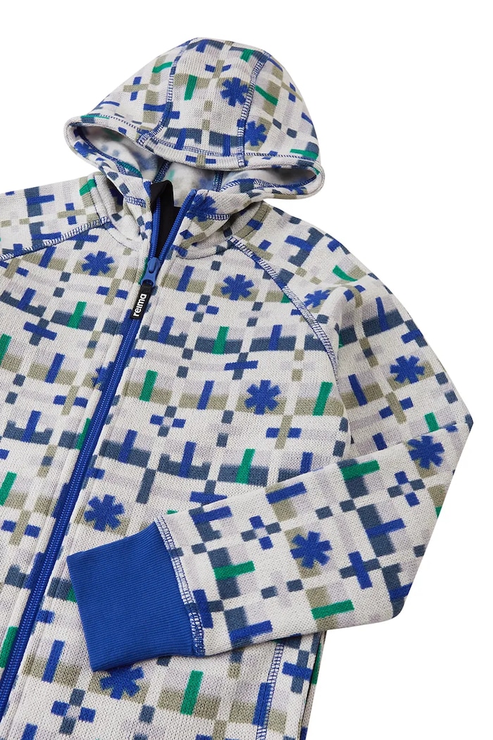 Bluza rozpinana z kapturem dziecięca Northern Reima 5200044A.9BY2 niebieski