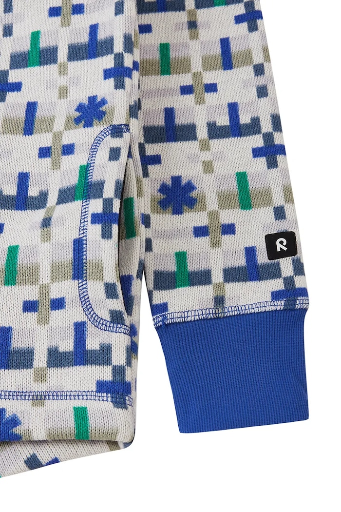 Bluza rozpinana z kapturem dziecięca Northern Reima niebieski 5200044A.9BY2