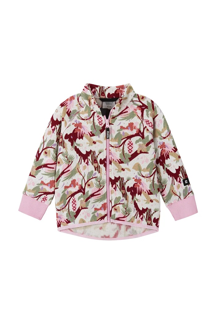 Reima Bluza rozpinana dziecięca Ornament 5200043A.9BY2 różowy AW26