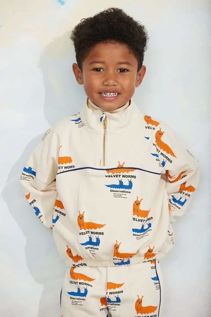 Mini Rodini bluza dziecięca bawełniana beżowy 26720119