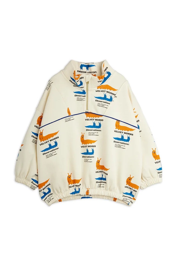 Mini Rodini bluza dziecięca bawełniana 26720119 beżowy AW26