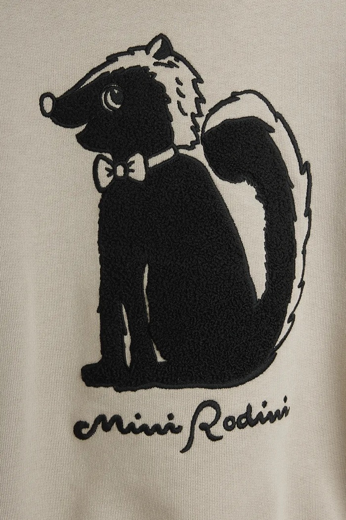 Mini Rodini bluza dziecięca bawełniana Skunk szary 26720114