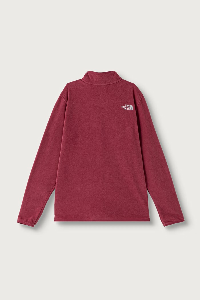 The North Face Dukserica za djecu s flisom TEEN GLACIER 1/4 ZIP PULLOVER NF0A8CVGNMP1 roza AW26