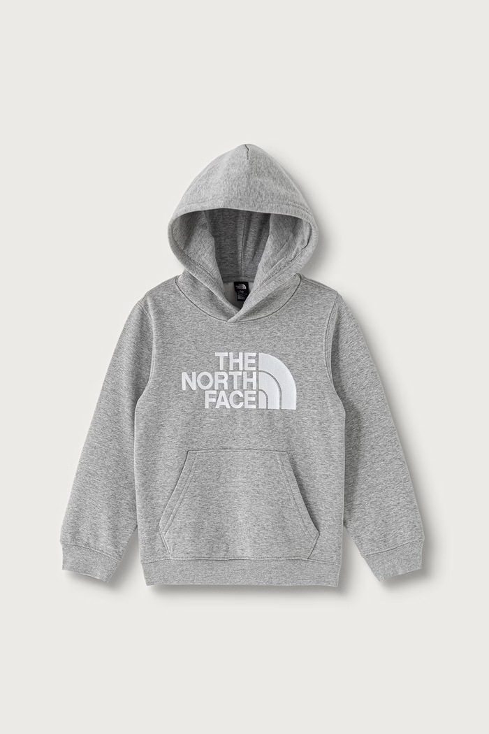 The North Face Dukserica sa kapuljačom za djecu s pamukom TEEN TNF ESSENTIAL DREW PEAK HOODIE siva NF0A8H3YCQO1