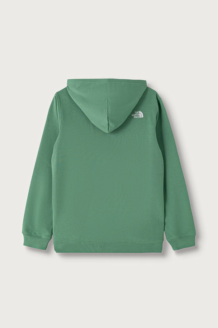 The North Face Dukserica sa kapuljačom za djecu s pamukom TEEN TNF ESSENTIAL DREW PEAK HOODIE NF0A8H3YG571 zelena AW26