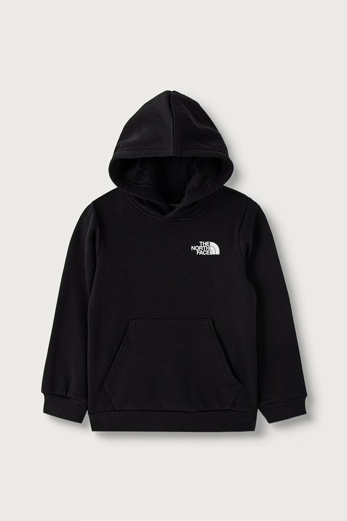 The North Face Dukserica sa kapuljačom za djecu s pamukom TEEN EVOLUTION BOX NSE PULLOVER HOODIE crna NF0A8CV5JK31