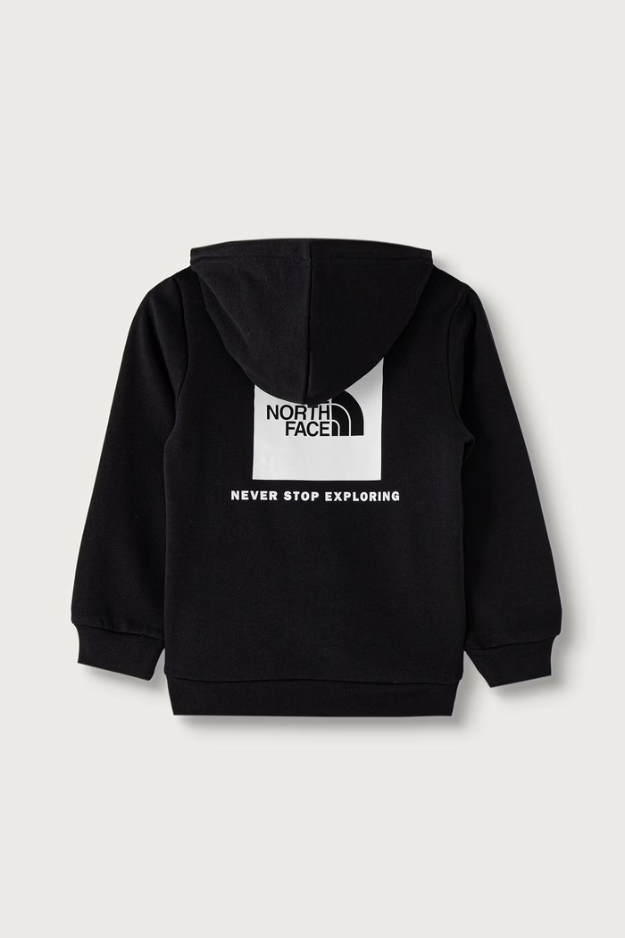 The North Face Dukserica sa kapuljačom za djecu s pamukom TEEN EVOLUTION BOX NSE PULLOVER HOODIE NF0A8CV5JK31 crna AW26
