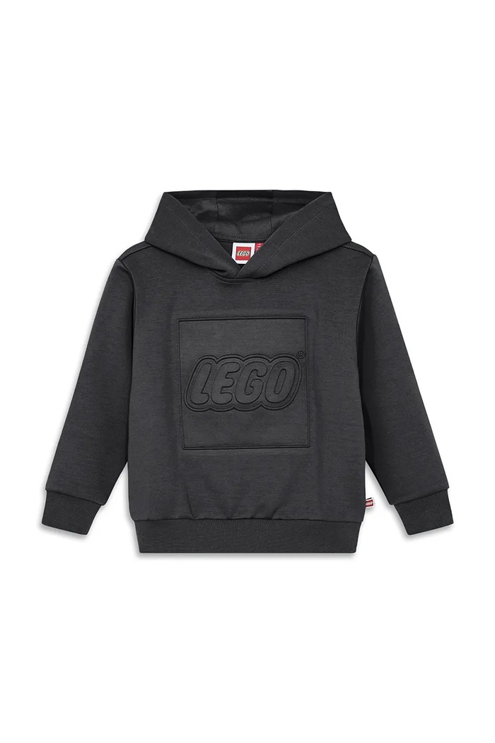 Lego Bluza z kapturem dziecięca LWSKY 600 czarny 60.1101.295