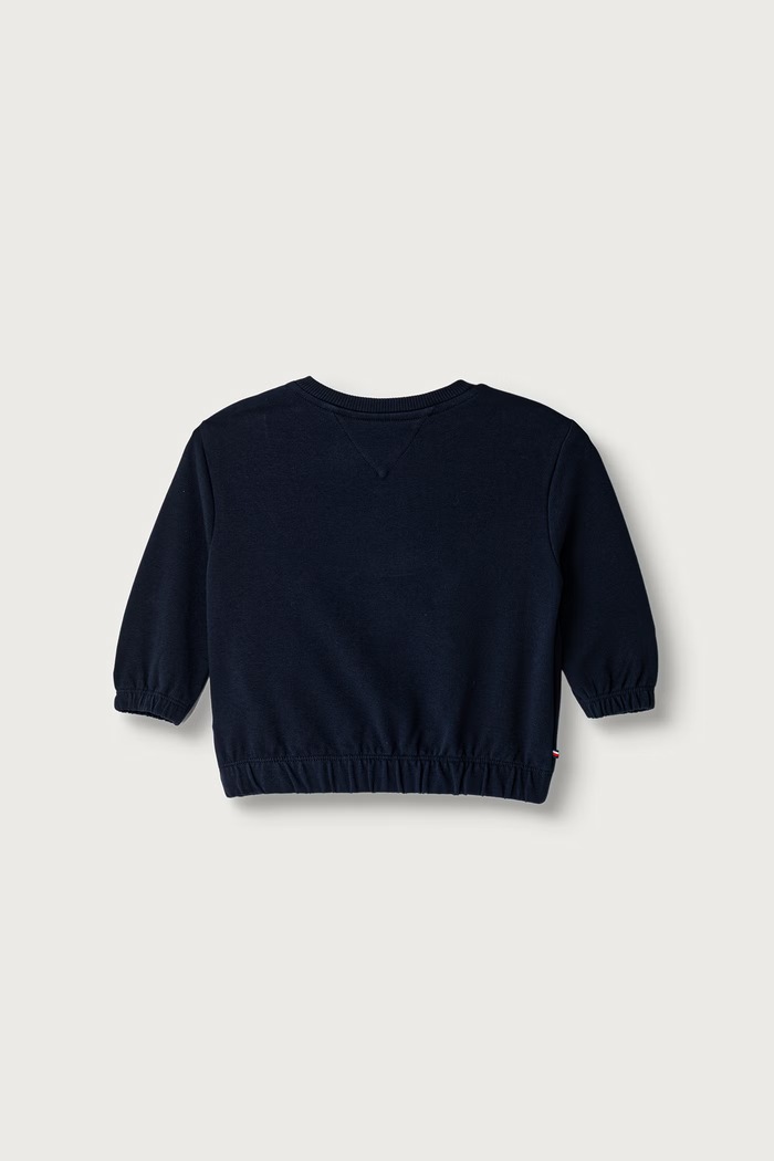 Tommy Hilfiger mikina kojenecká s bavlnou KN0KN02337.9BY2 námořnická modř AW26