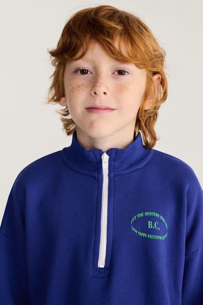 Bobo Choses felpa per bambini in cotone Mystery blu 226AC043