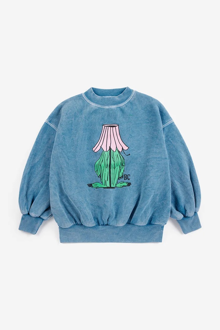 Bobo Choses felpa per bambini in cotone Hidden Monster 226AC038 blu AW26