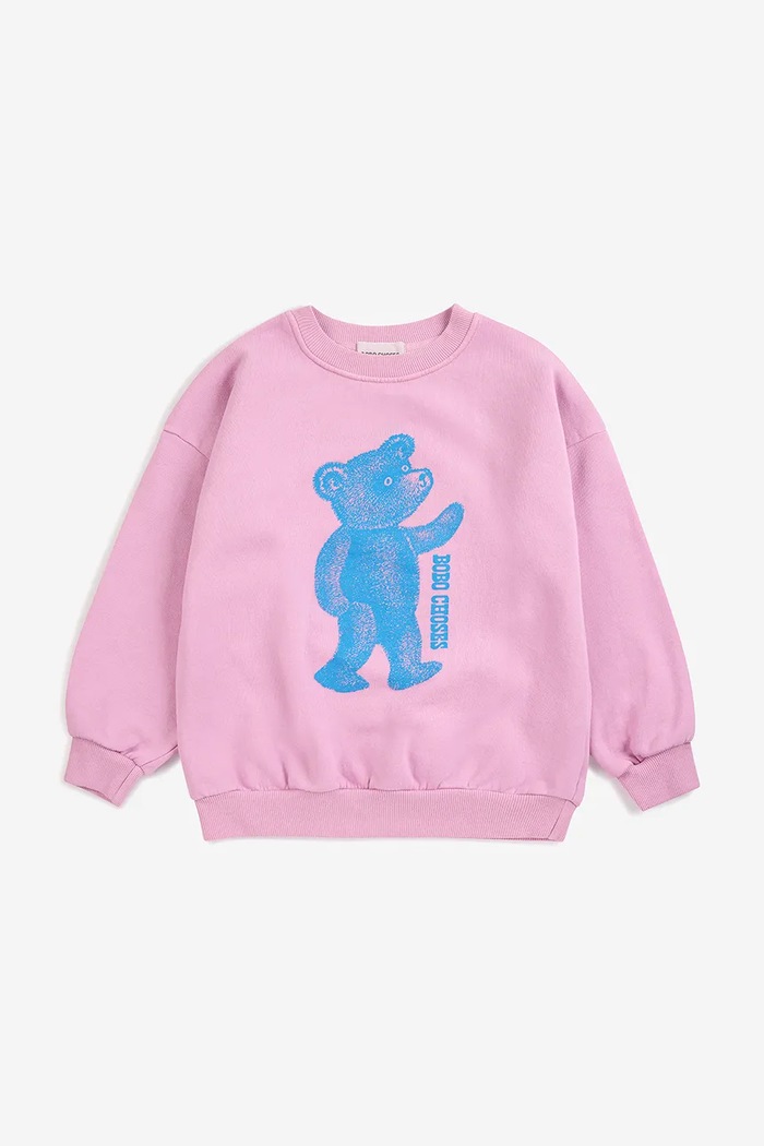 Bobo Choses oversize dukserica za djecu s pamukom Softpaw Monster 226AC029 roza AW26